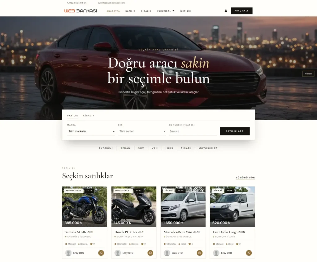 Hazır Galerici Web Siteleri